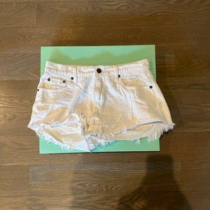 Pistola White Jean Shorts